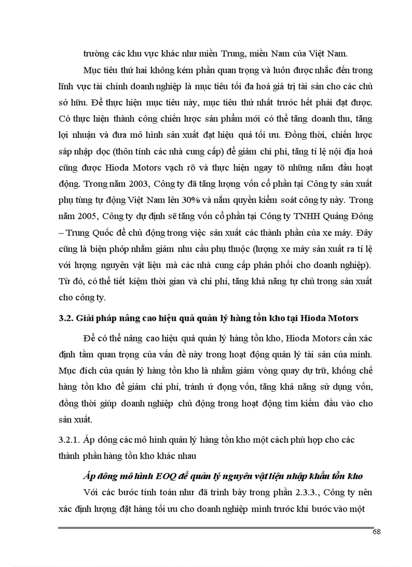 image for page Giải pháp nâng cao hiệu quả quản lý hàng tồn kho tại Công ty Liên doanh Hioda Motors