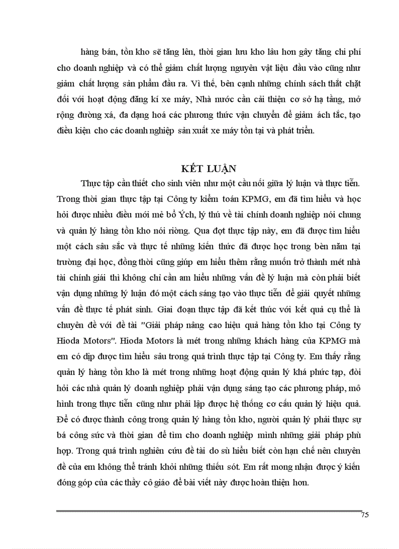 image for page Giải pháp nâng cao hiệu quả quản lý hàng tồn kho tại Công ty Liên doanh Hioda Motors