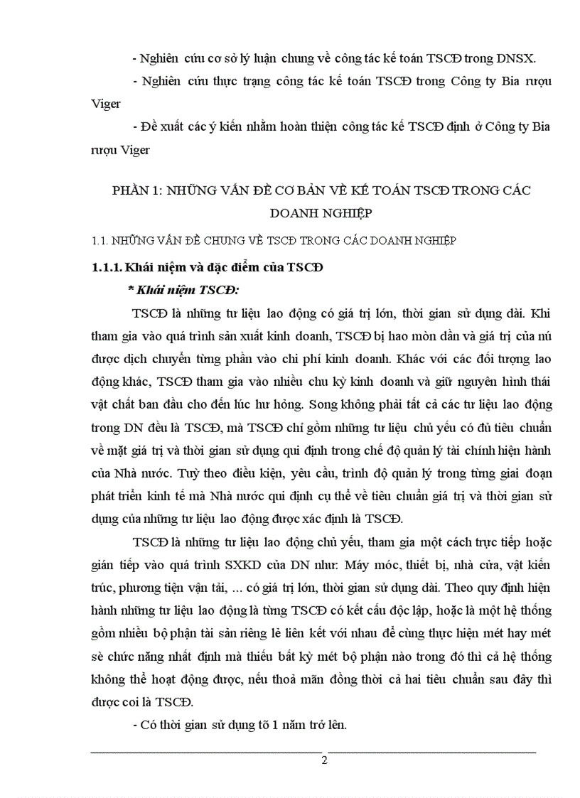 image for page Thực trạng kế toán TSCĐ tại công ty Bia rượu Viger