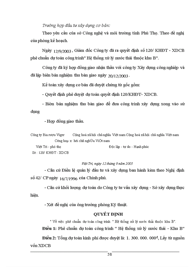 image for page Thực trạng kế toán TSCĐ tại công ty Bia rượu Viger