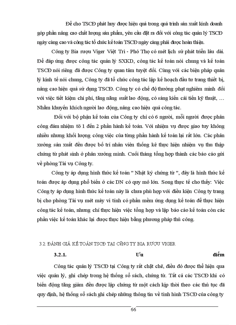 image for page Thực trạng kế toán TSCĐ tại công ty Bia rượu Viger