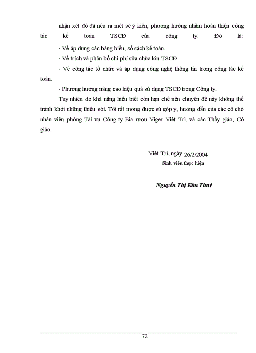 image for page Thực trạng kế toán TSCĐ tại công ty Bia rượu Viger