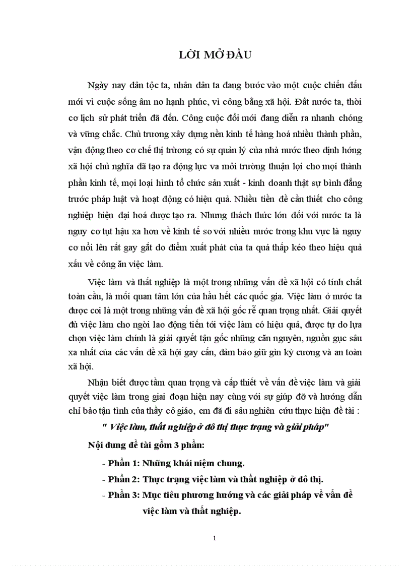 image for page Việc làm, thất nghiệp ở đô thị thực trạng và giải pháp