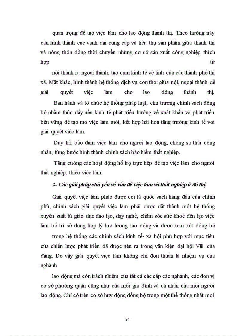 image for page Việc làm, thất nghiệp ở đô thị thực trạng và giải pháp