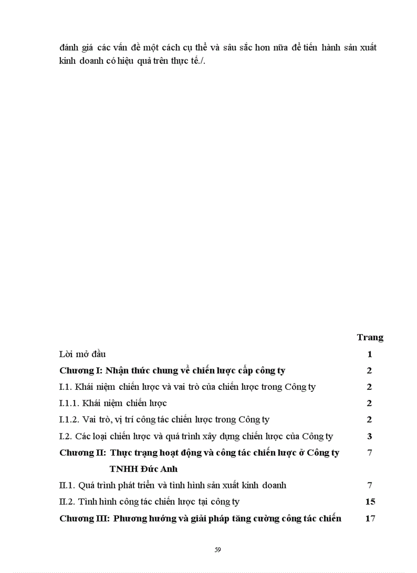 image for page Thực trạng hoạt động và công tác chiến lược ở Công ty trách nhiệm hữu hạn Đức Anh