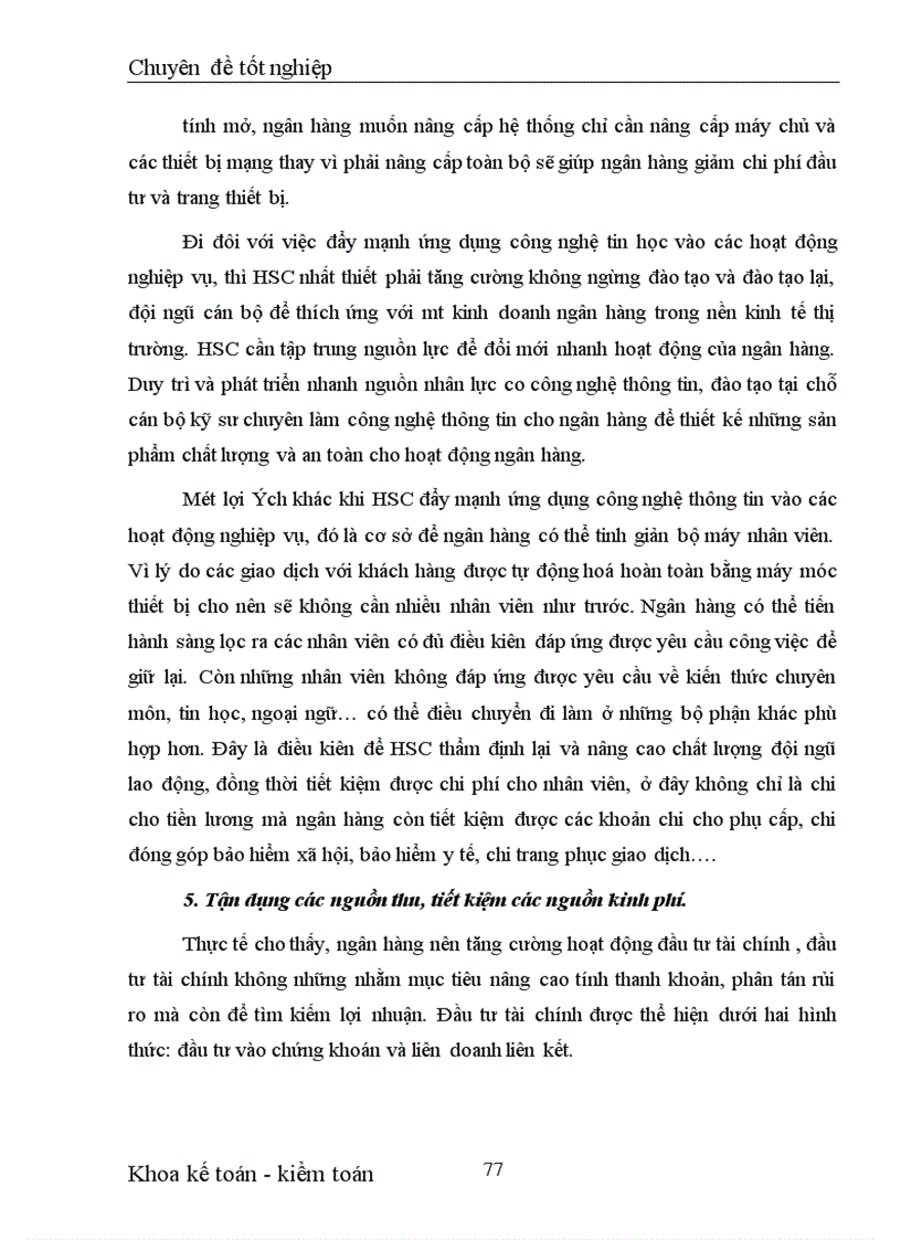 image for page Một số giải pháp nhằm tăng thu nhập, tiết kiệm chi phí, nâng cao kết quả kinh doanh tại NHKTVN