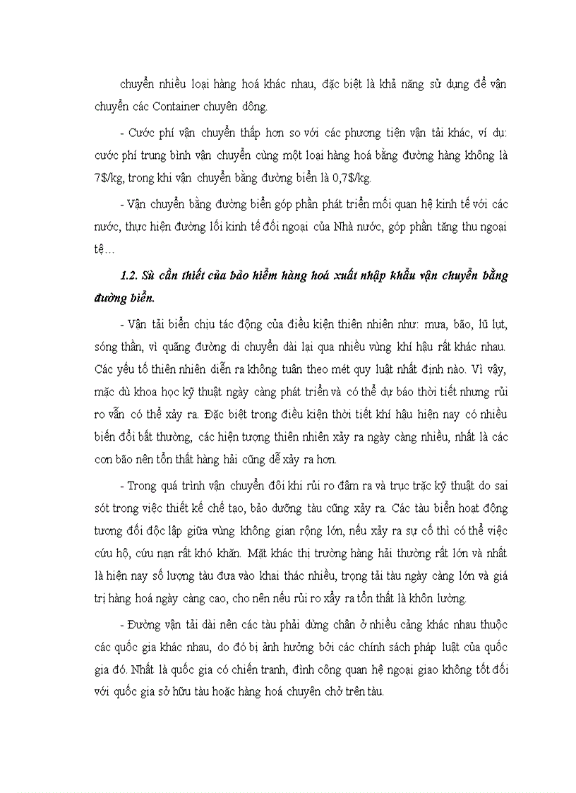 image for page Tình hình triển khai nghiệp vụ bảo hiểm hàng hoá xuất nhập khẩu vận chuyển bằng đường biển tại Bảo Minh Hà Nội