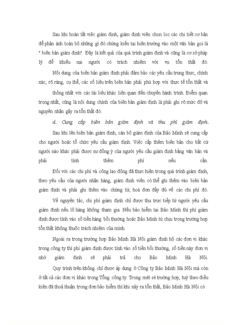image for page Tình hình triển khai nghiệp vụ bảo hiểm hàng hoá xuất nhập khẩu vận chuyển bằng đường biển tại Bảo Minh Hà Nội