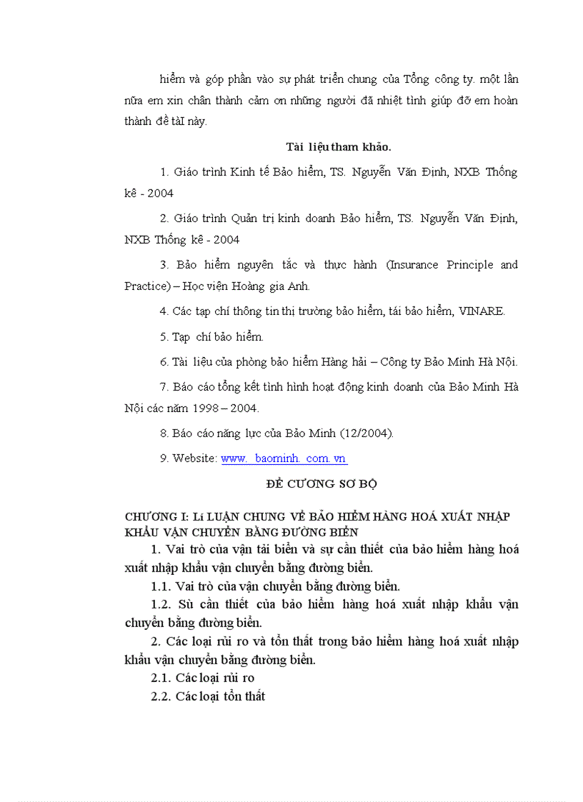 image for page Tình hình triển khai nghiệp vụ bảo hiểm hàng hoá xuất nhập khẩu vận chuyển bằng đường biển tại Bảo Minh Hà Nội