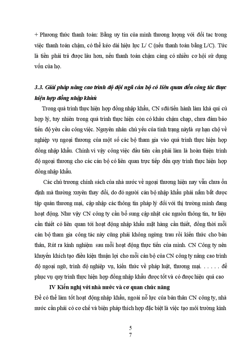 image for page Một số giải pháp nhằm hoàn thiện HĐNK tại CN công ty TNHH nhà nước một thành viênXNKva đầu tư thủ công mỹ nghệ HN