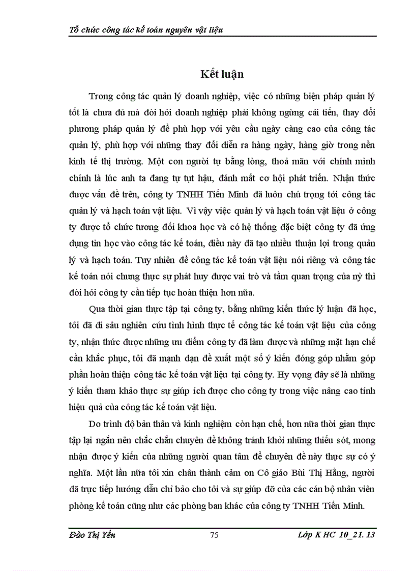 image for page Tổ chức công tác kế toán nguyên vật liệu tại Công ty TNHH Tiến Minh