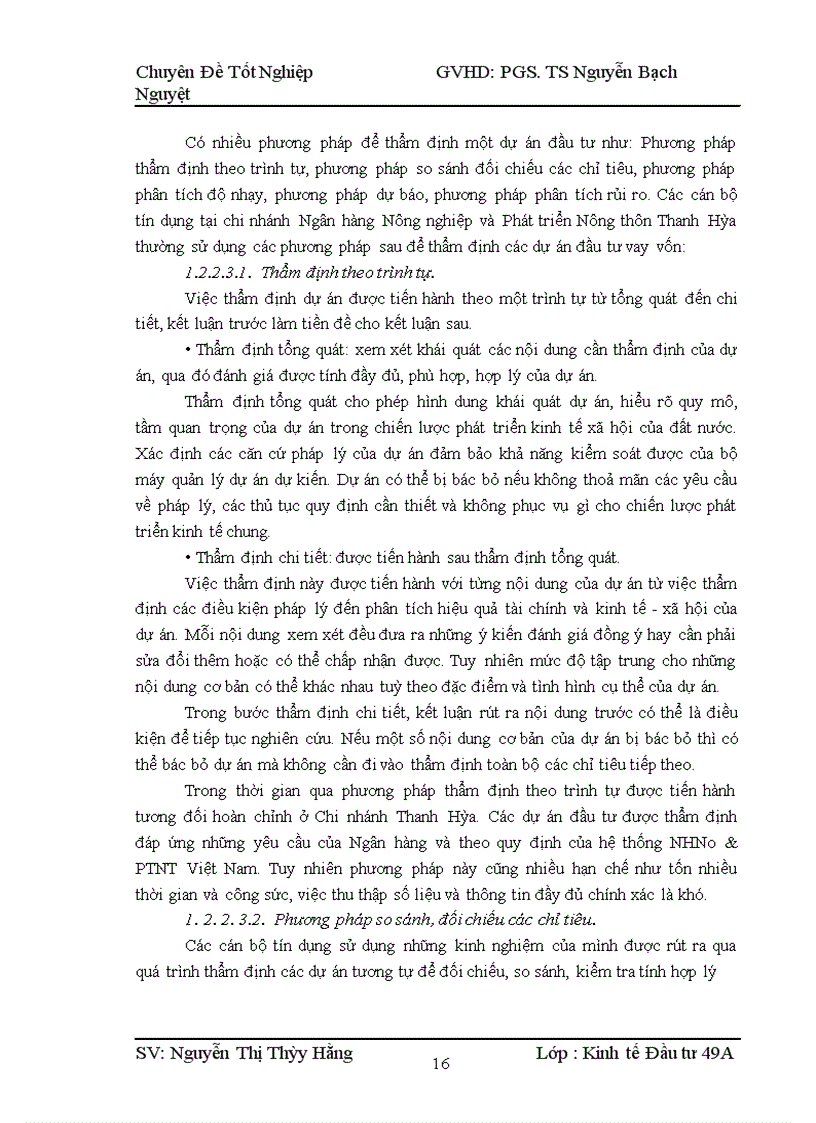 image for page Hoàn thiện công tác thẩm định dự án đầu tư tại ngân hàng nông nghiệp và phát triển nông thôn tỉnh Thanh Hóa