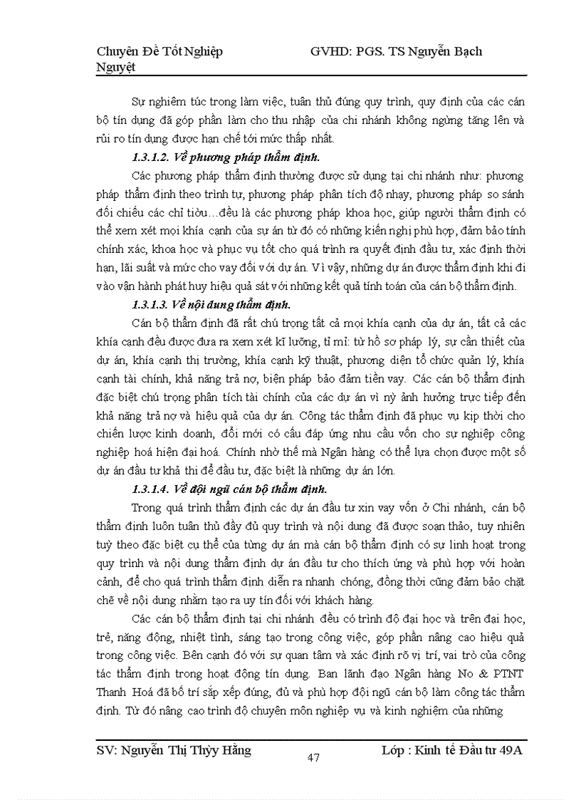 image for page Hoàn thiện công tác thẩm định dự án đầu tư tại ngân hàng nông nghiệp và phát triển nông thôn tỉnh Thanh Hóa