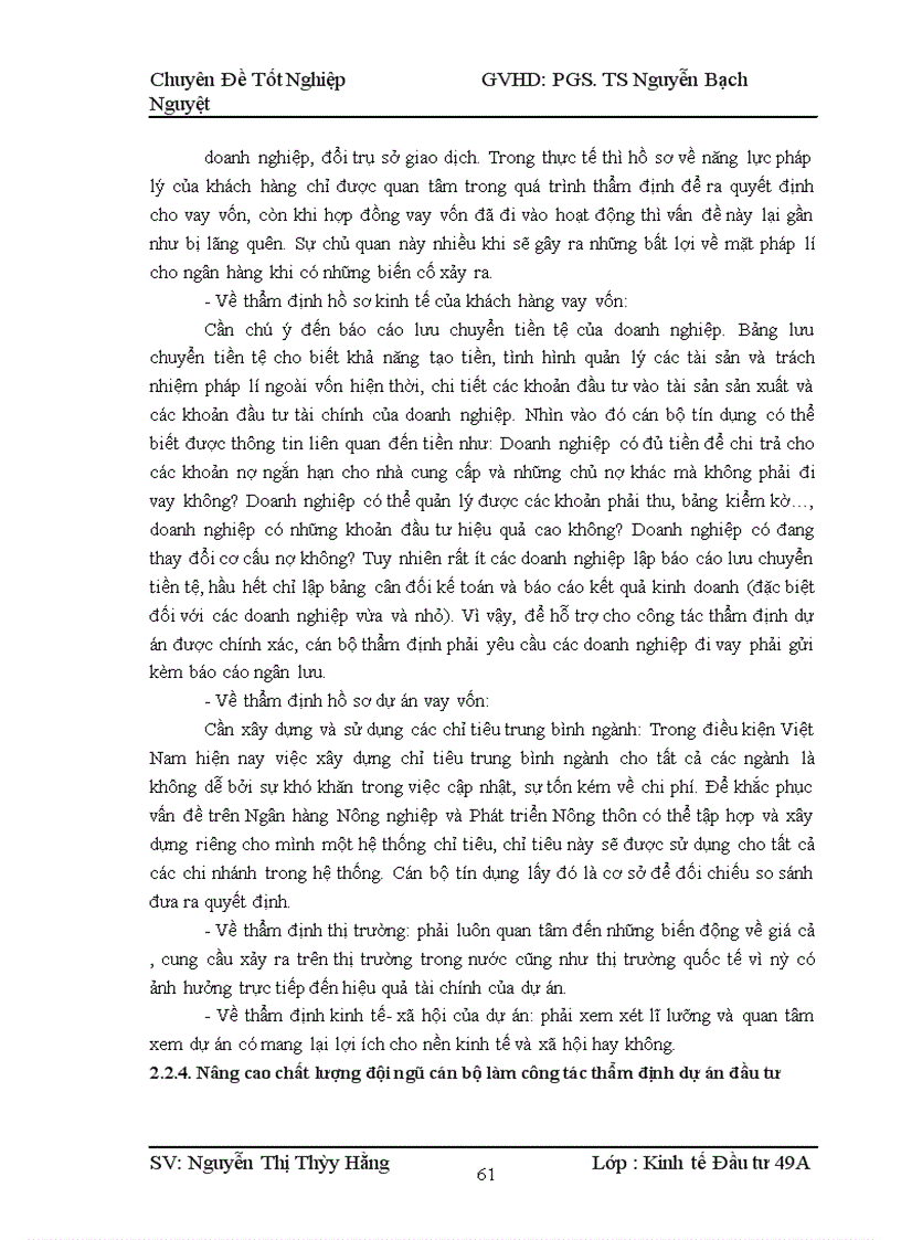 image for page Hoàn thiện công tác thẩm định dự án đầu tư tại ngân hàng nông nghiệp và phát triển nông thôn tỉnh Thanh Hóa