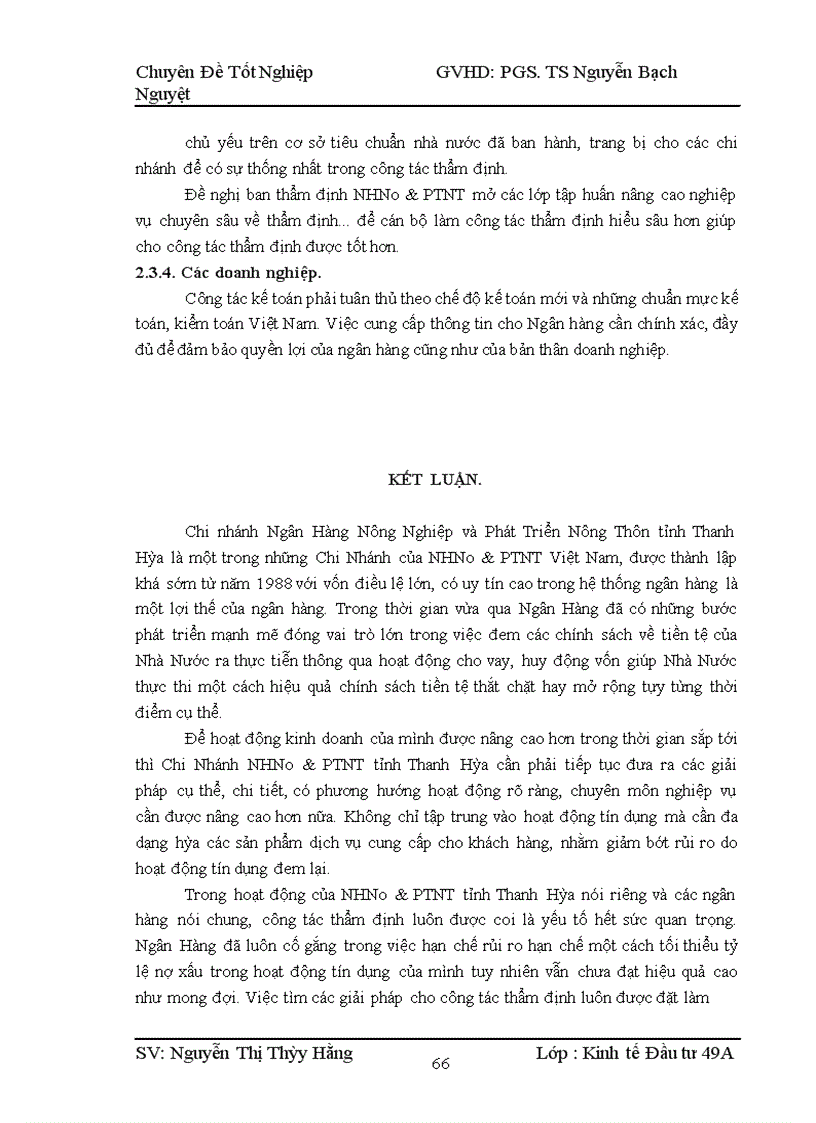 image for page Hoàn thiện công tác thẩm định dự án đầu tư tại ngân hàng nông nghiệp và phát triển nông thôn tỉnh Thanh Hóa