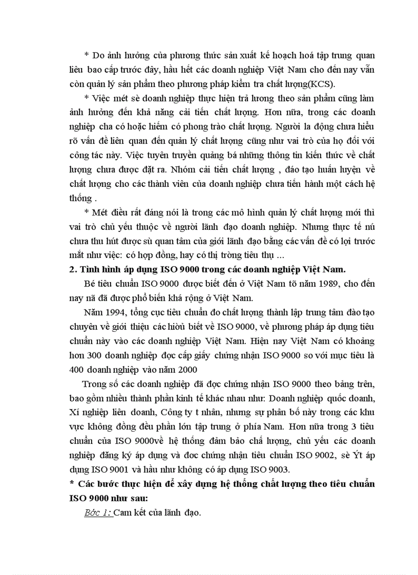 image for page ISO 9000 và nghiên cứu đề xuất mô hình quản lý chất lượng phù hợp với các doanh nghiệp Việt Nam