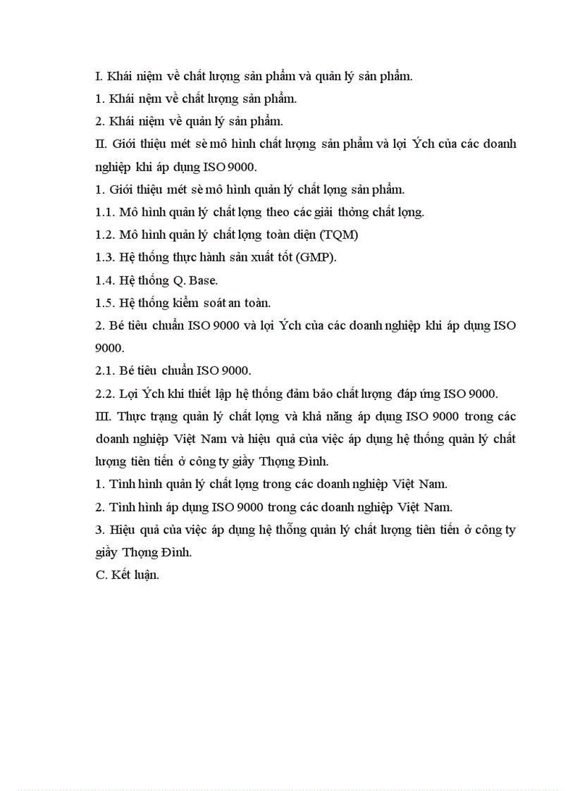 image for page ISO 9000 và nghiên cứu đề xuất mô hình quản lý chất lượng phù hợp với các doanh nghiệp Việt Nam