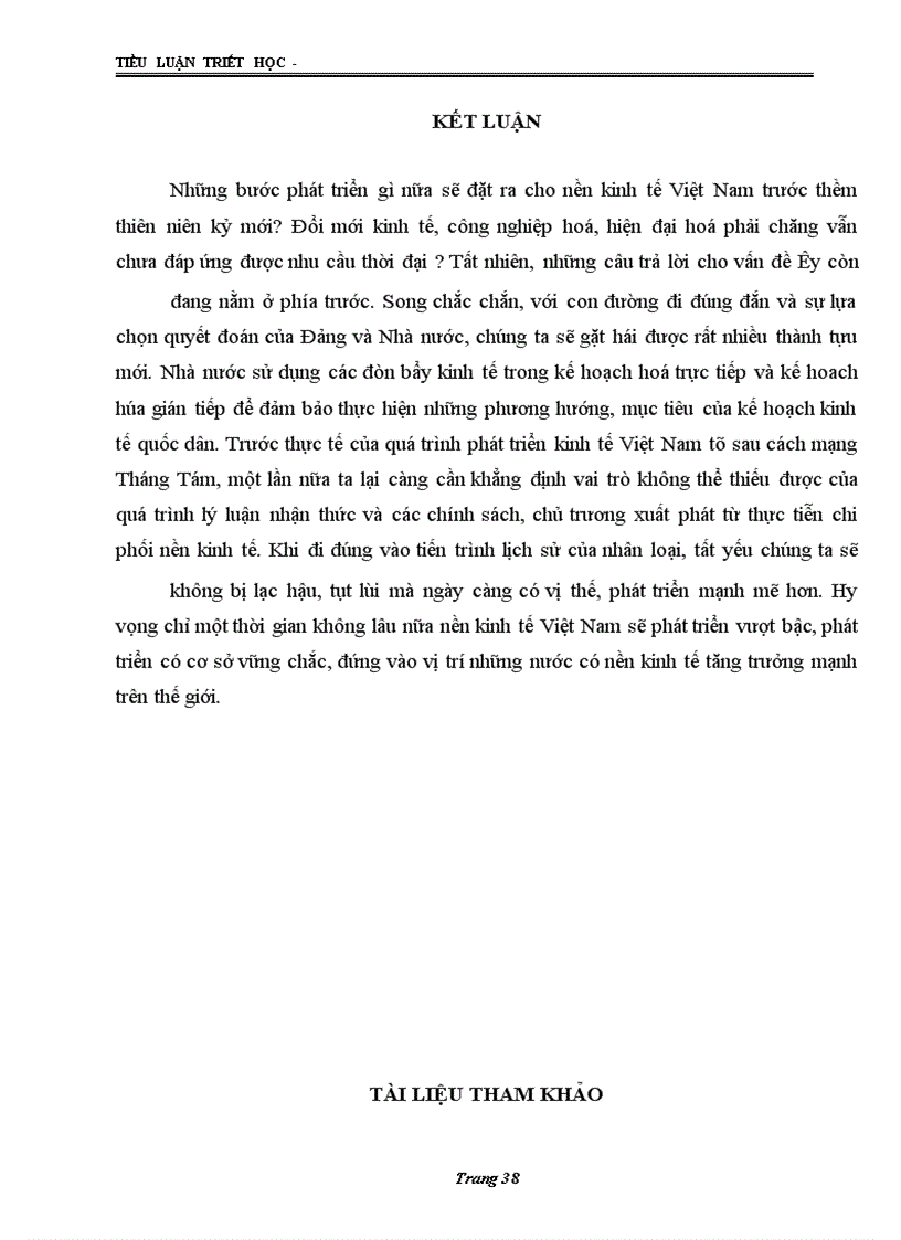 image for page Lý luận nhận thức, vận dụng quan điểm đó vào nền kinh tế Việt Nam trước và sau mười năm đổi mới đến nay