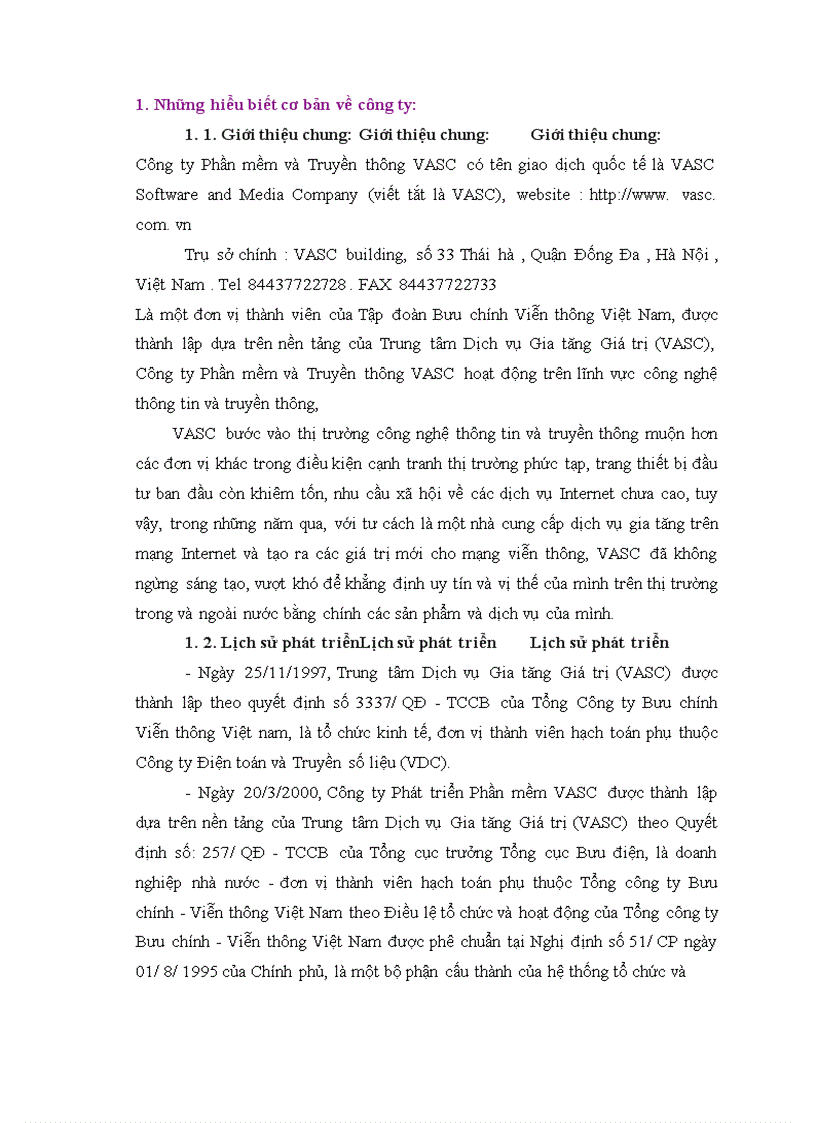 image for page Hoạt động sản xuất kinh doanh của công ty vasc