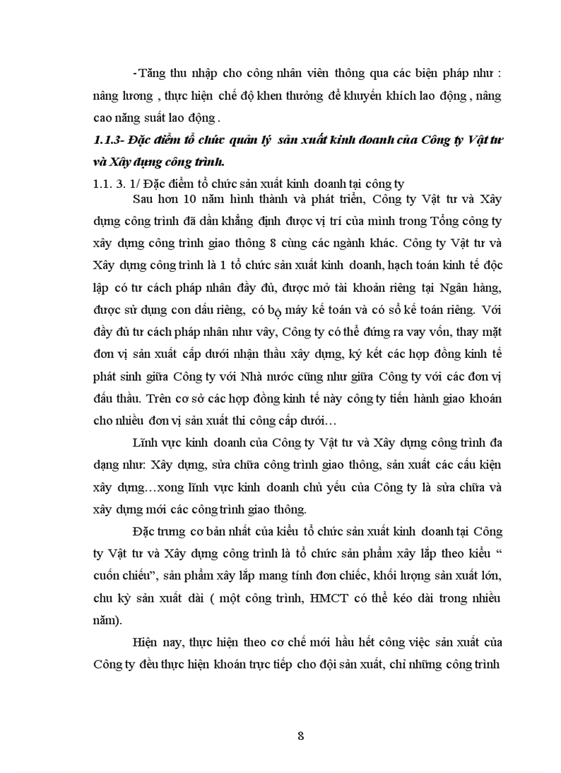 image for page Hoàn thiện công tác kế toán chi phí sản xuất và tính giá thành sản phẩm tại công ty Vật tư và Xây dựng công trình