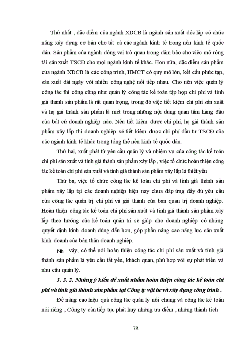 image for page Hoàn thiện công tác kế toán chi phí sản xuất và tính giá thành sản phẩm tại công ty Vật tư và Xây dựng công trình