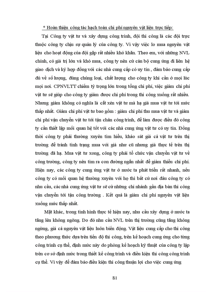 image for page Hoàn thiện công tác kế toán chi phí sản xuất và tính giá thành sản phẩm tại công ty Vật tư và Xây dựng công trình