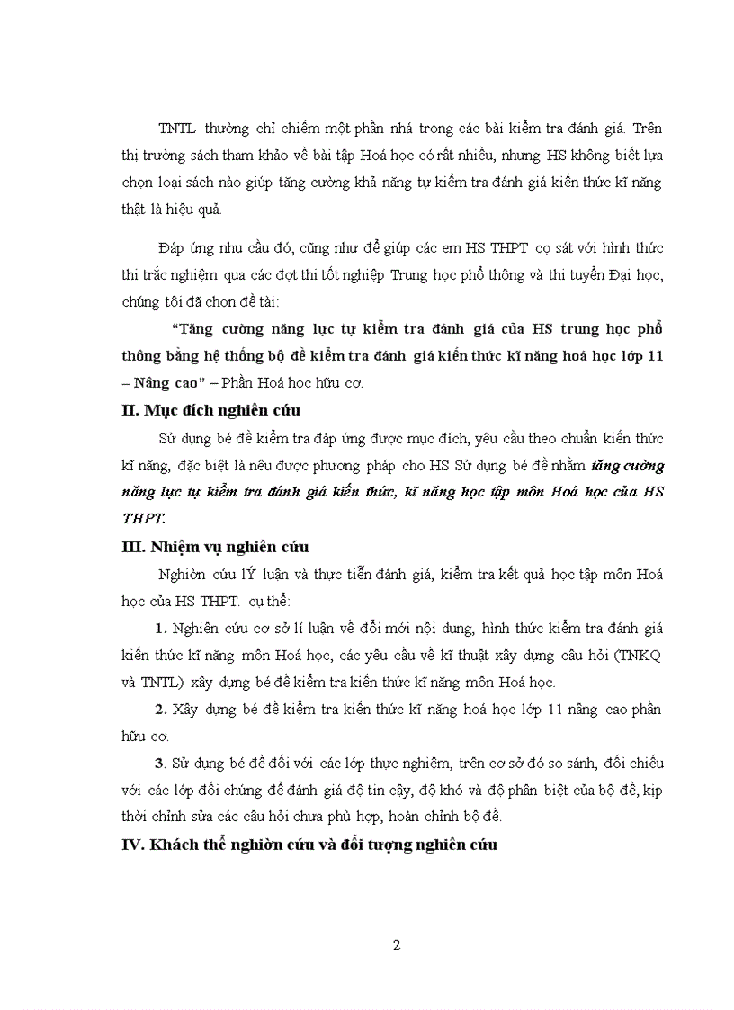image for page Tăng cường năng lực tự kiểm tra đánh giá của HS trung học phổ thông bằng hệ thống bộ đề kiểm tra đánh giá kiến thức kĩ năng hoá học lớp 11 – Nâng cao