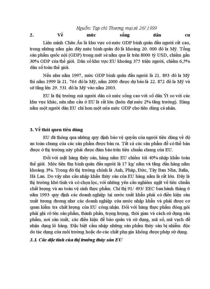 image for page Những giải pháp đẩy mạnh xuất khẩu mặt hàng thủy sản của Việt Nam sang thị trường EU trong những năm tới