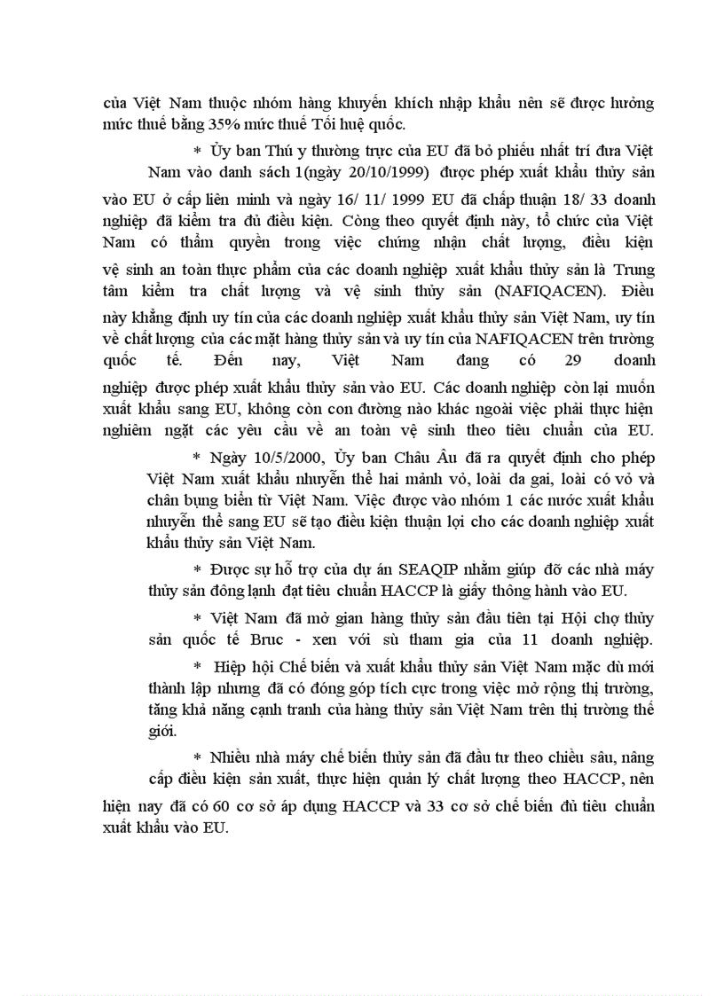 image for page Những giải pháp đẩy mạnh xuất khẩu mặt hàng thủy sản của Việt Nam sang thị trường EU trong những năm tới