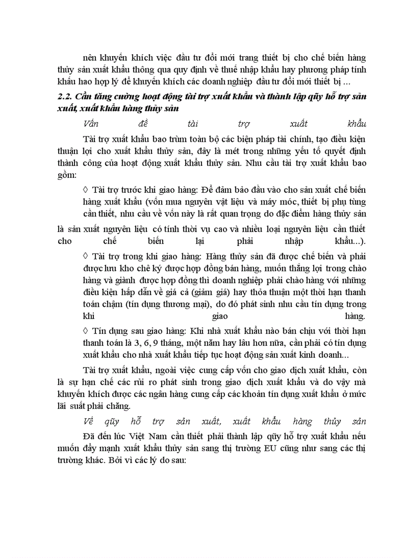 image for page Những giải pháp đẩy mạnh xuất khẩu mặt hàng thủy sản của Việt Nam sang thị trường EU trong những năm tới