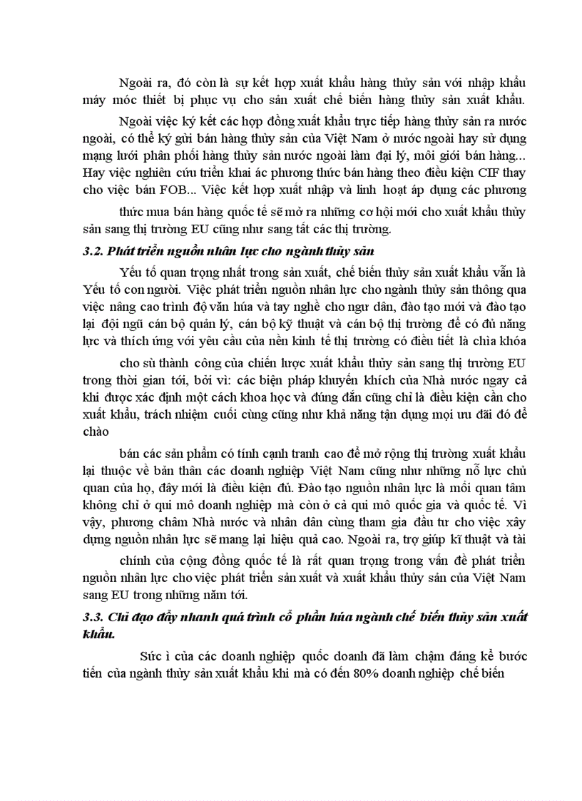 image for page Những giải pháp đẩy mạnh xuất khẩu mặt hàng thủy sản của Việt Nam sang thị trường EU trong những năm tới