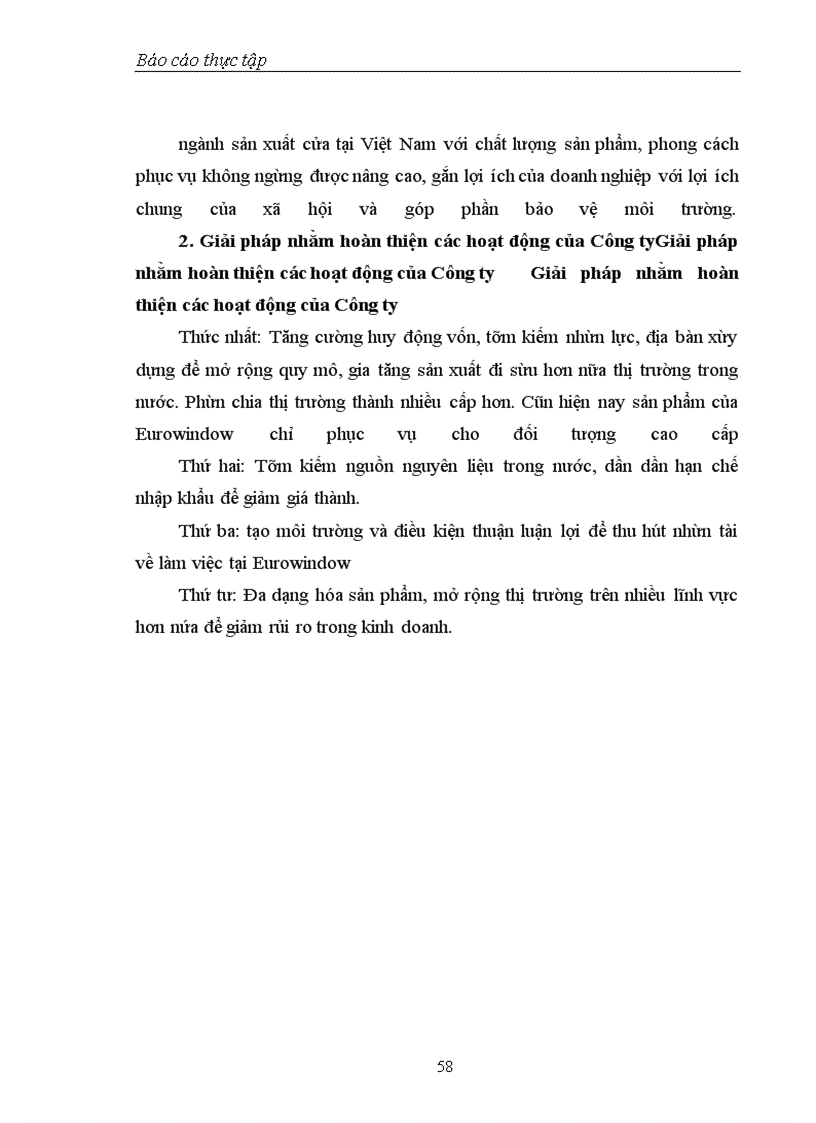 image for page Thực trạng hoạt động đầu tư tại công ty Eurowindow