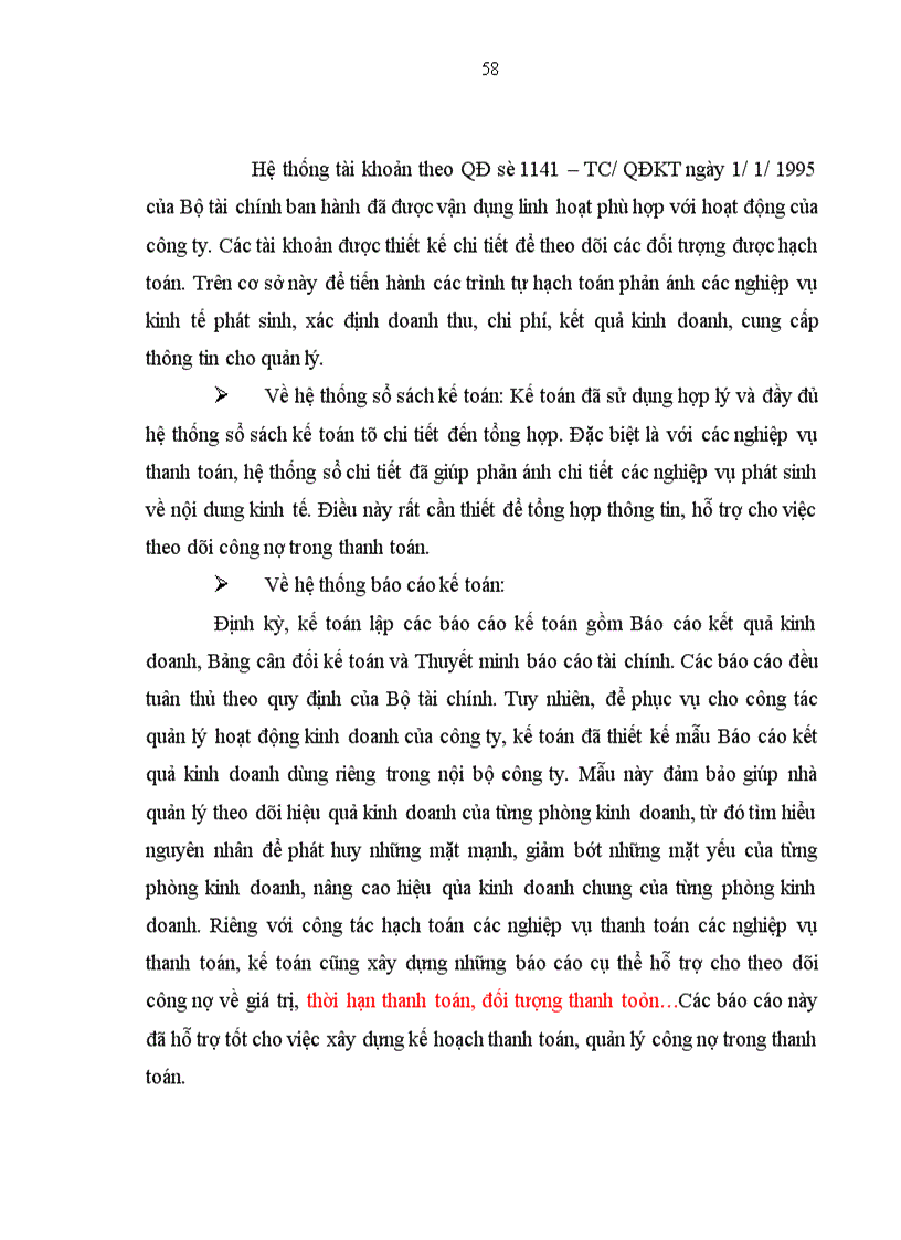 image for page Hoàn thiện công tác hạch toán các nghiệp vụ thanh toán với khách hàng và nhà cung cấp hướng tới nâng cao hiệu quả công tác quản lý công nợ trong thanh toán tại công ty xuất nhập khẩu và đầu tư Hà Nội