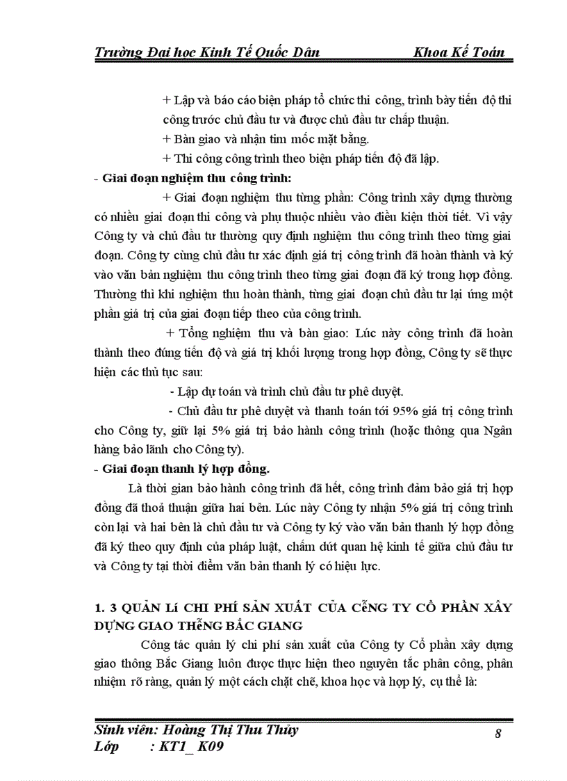 image for page Hoàn thiện kế toán chi phí sản xuất và tính giá thành sản phẩm xây lắp tại Công ty cổ phần xây dựng giao thông Bắc Giang