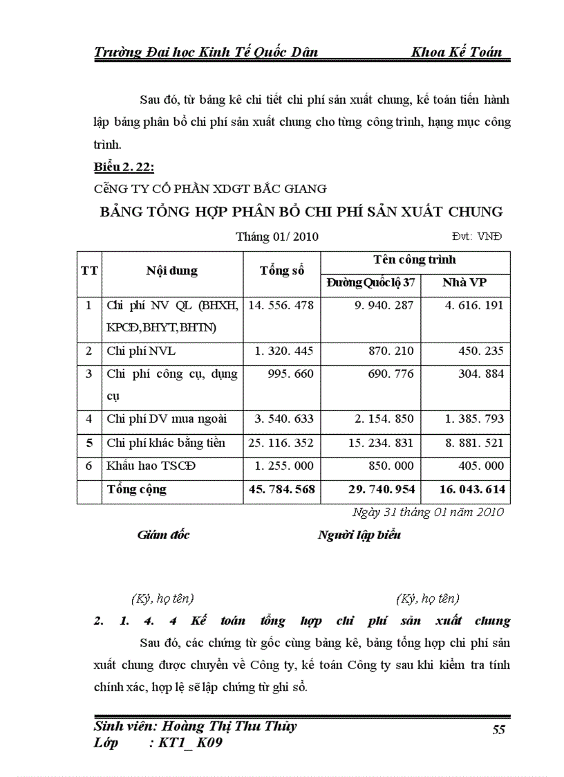image for page Hoàn thiện kế toán chi phí sản xuất và tính giá thành sản phẩm xây lắp tại Công ty cổ phần xây dựng giao thông Bắc Giang