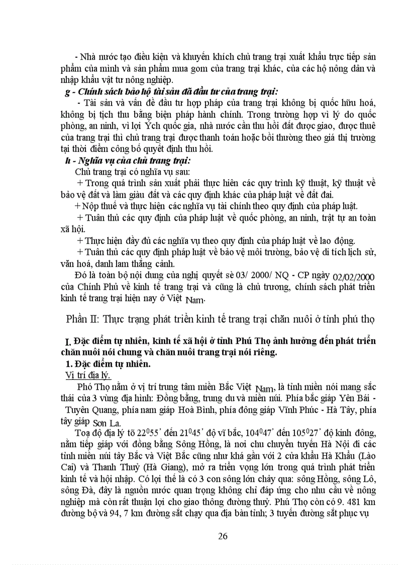 image for page Nghiên cứu đánh giá hiện trạng tình hình phát triển kinh tế trang trại của tỉnh Phú Thọ và đề xuất mô hình phát triển phù hợp