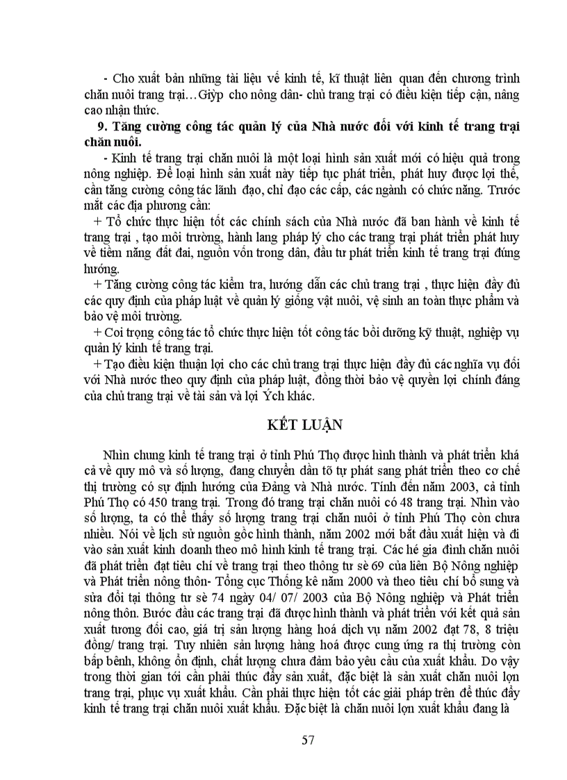 image for page Nghiên cứu đánh giá hiện trạng tình hình phát triển kinh tế trang trại của tỉnh Phú Thọ và đề xuất mô hình phát triển phù hợp