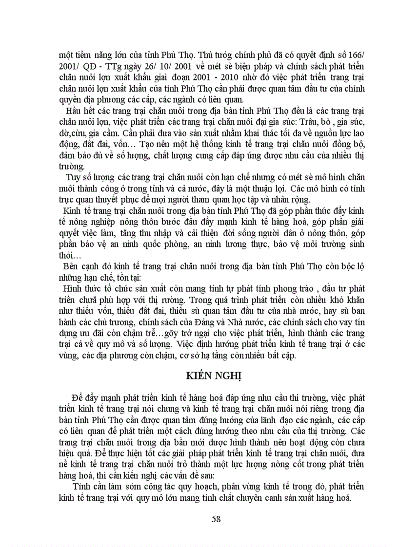 image for page Nghiên cứu đánh giá hiện trạng tình hình phát triển kinh tế trang trại của tỉnh Phú Thọ và đề xuất mô hình phát triển phù hợp