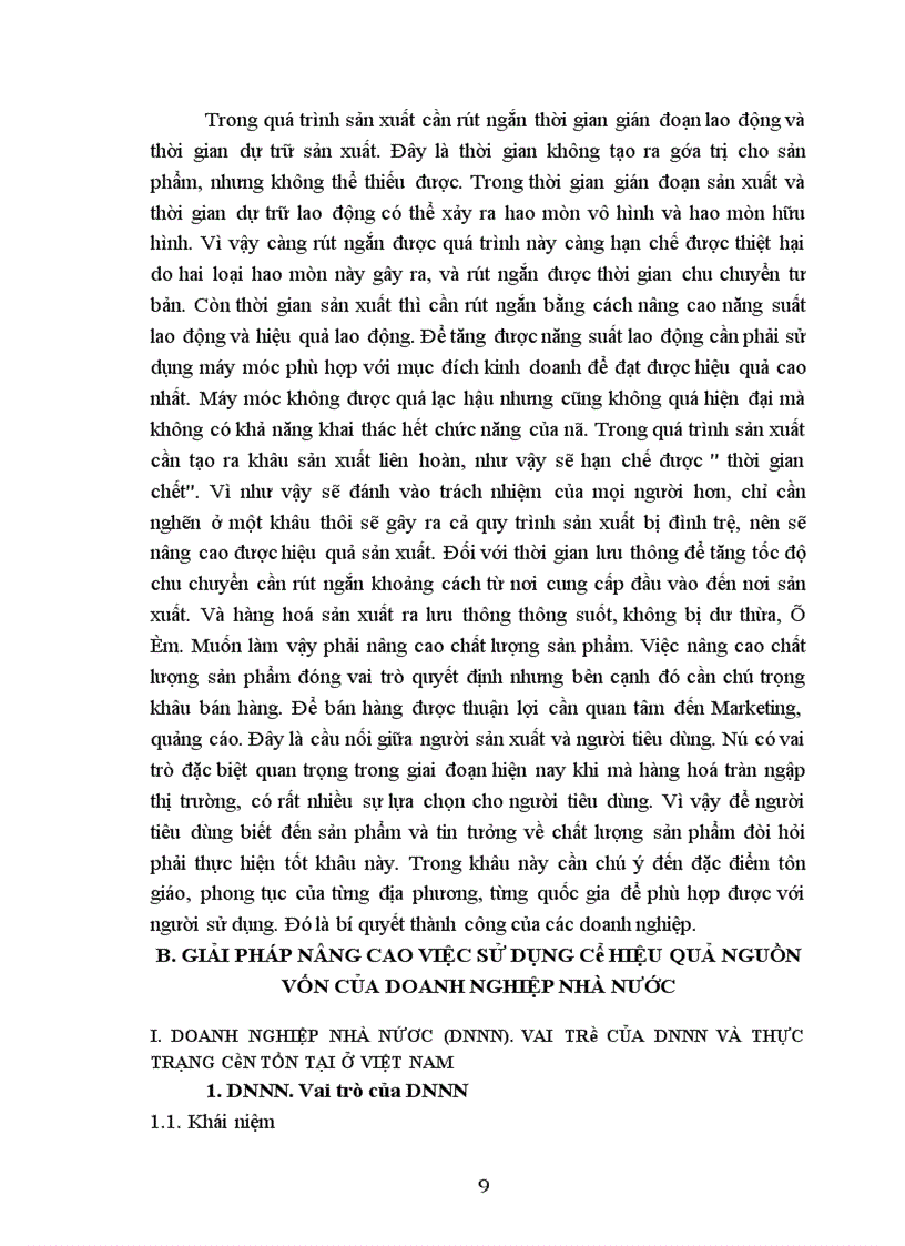 image for page Lý luận tuần hoàn và chu chuyển tư bản với việc sử dụng có hiệu quả các nguồn vốn trong doanh nghiệp của nhà nước