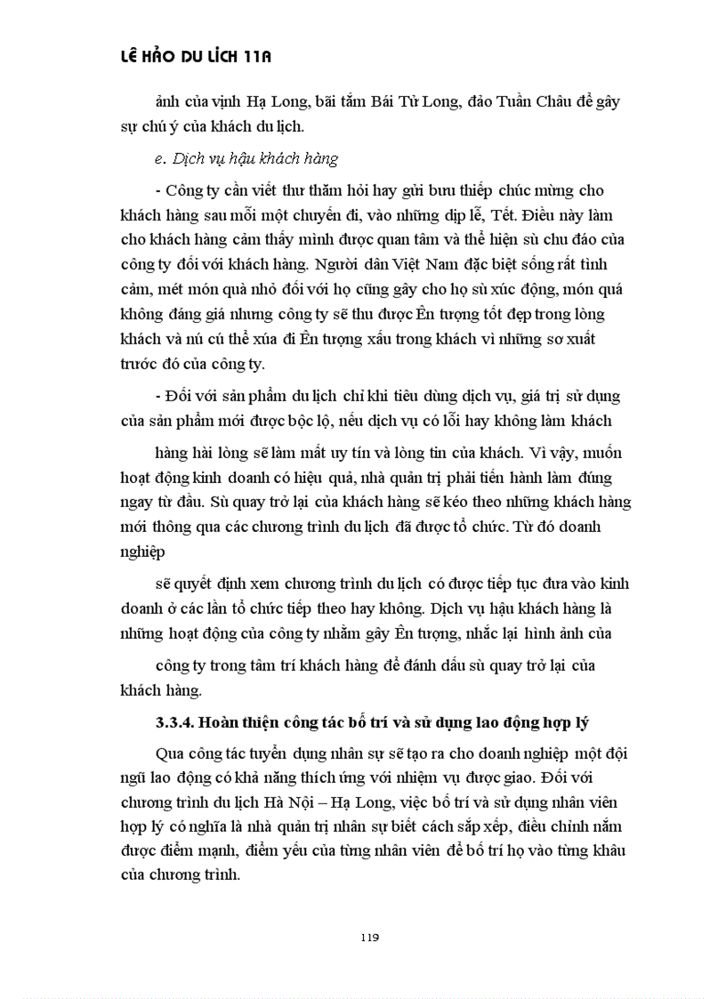 image for page Thực trạng tổ chức thực hiện các chương trình du lịch của công ty du lịch các kì nghỉ Hà Nội