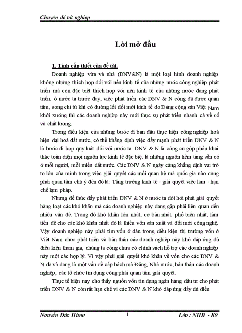 image for page Giải pháp tín dụng ngân hàng nhằm phát triển DNV&N tại chi nhánh NHCT chi nhánh Đống Đa