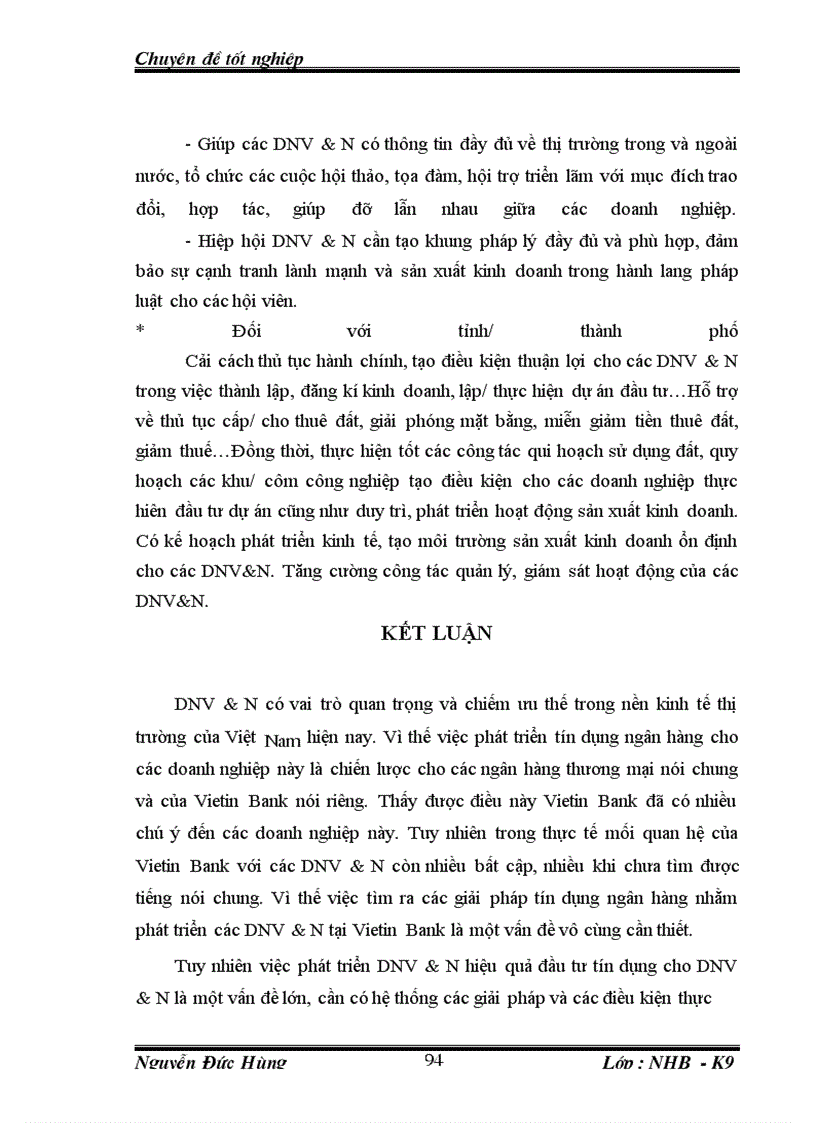 image for page Giải pháp tín dụng ngân hàng nhằm phát triển DNV&N tại chi nhánh NHCT chi nhánh Đống Đa