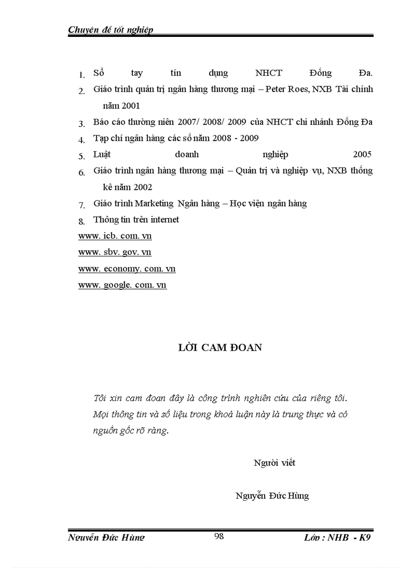 image for page Giải pháp tín dụng ngân hàng nhằm phát triển DNV&N tại chi nhánh NHCT chi nhánh Đống Đa