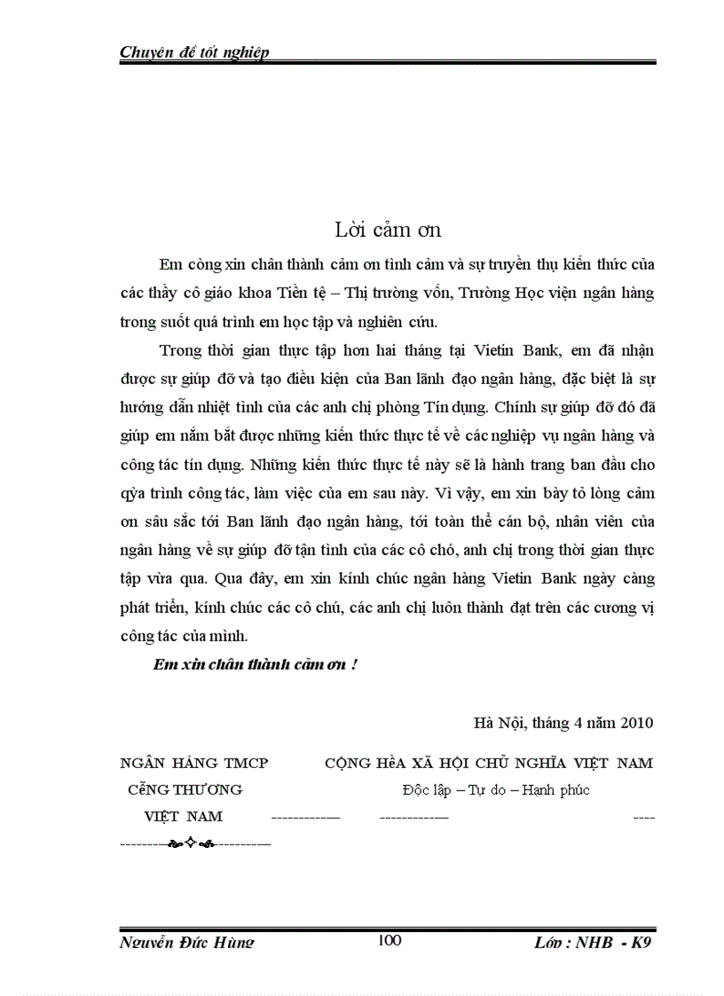 image for page Giải pháp tín dụng ngân hàng nhằm phát triển DNV&N tại chi nhánh NHCT chi nhánh Đống Đa