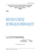 Phân tích và thiết kế hệ thống quản lý phòng mạch tư