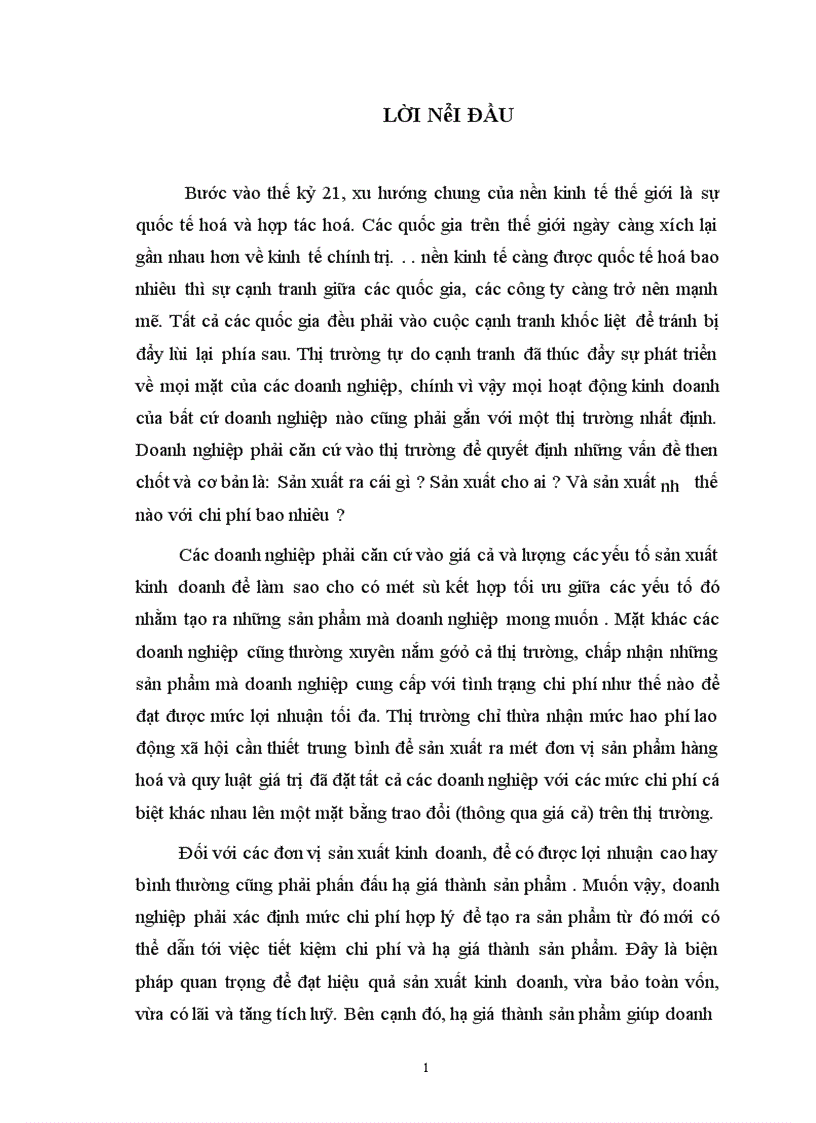 image for page Hoàn thiện hạch toán tập hợp chi phí sản xuất và tính giá thành sản phẩm với việc tăng cường quản trị Doanh nghiệp tại Xí nghiệp Gỗ Hà nội