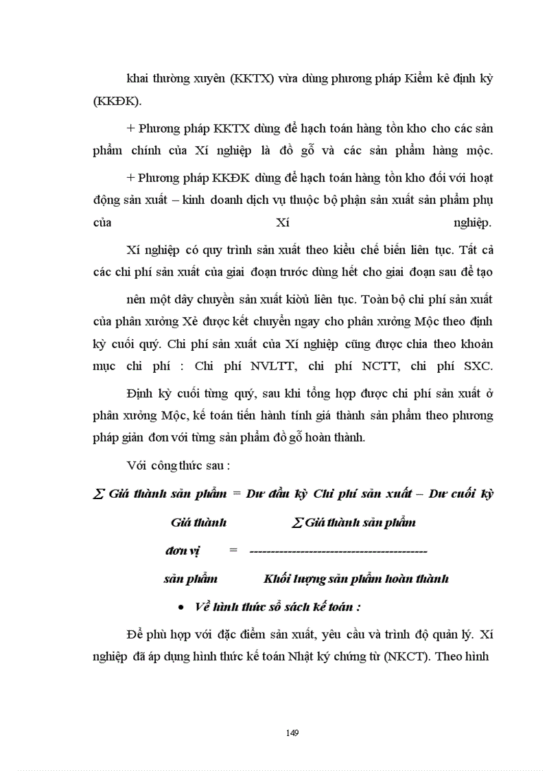 image for page Hoàn thiện hạch toán tập hợp chi phí sản xuất và tính giá thành sản phẩm với việc tăng cường quản trị Doanh nghiệp tại Xí nghiệp Gỗ Hà nội