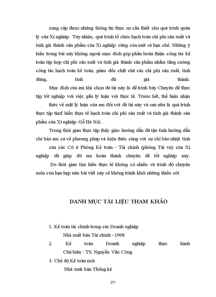 image for page Hoàn thiện hạch toán tập hợp chi phí sản xuất và tính giá thành sản phẩm với việc tăng cường quản trị Doanh nghiệp tại Xí nghiệp Gỗ Hà nội