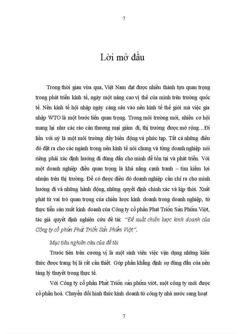 image for page Đề xuất chiến lược kinh doanh của Công ty cổ phần Phát Triển Sản Phẩm Việt