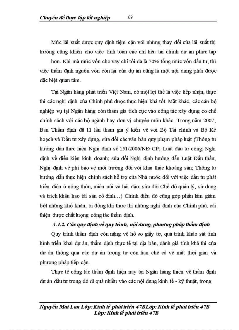 image for page Hoàn thiện công tác thẩm định các dự án đầu tư sử dụng vốn tín dụng đầu tư của Nhà nước tại Ngân hàng phát triển Việt Nam